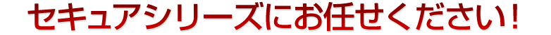 セキュアシリーズにお任せください！